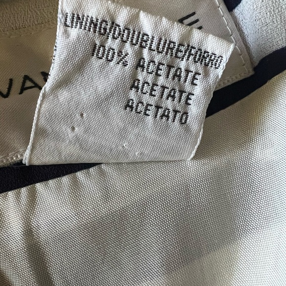 Maxi Sleeveless Classic Evan Picone Navy and White tailored with brass buttons - Picture 3 of 5